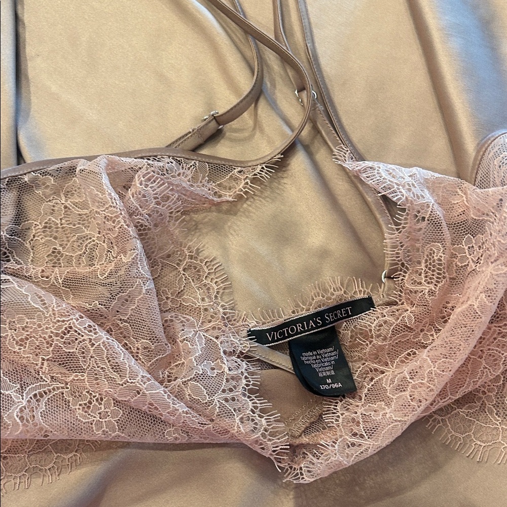 Victoria's Secret Pale Pink Lace Babydoll